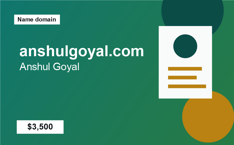 anshulgoyal.com domain preview card